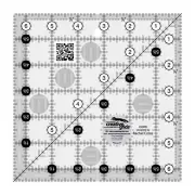 Creative Grids Quilt Ruler 6-1/2in x 6-1/2in Square – CGR6 – Made in