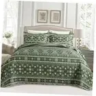 Quilts Queen Size, Reversible Queen (90 * 98 in) Sound Waves Boho Geometry