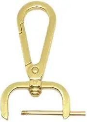 [ａ aternee] 3x Detachable Snap Hook Swivel Clasp Keychain with Screw Bar Metal Backpack Buckle