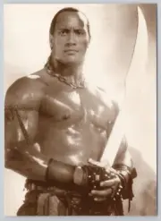 The Rock Dwayne Johnson - Scorpion King - Publicity Photo Postcard 1