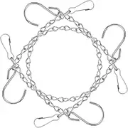Bulk Pack of Hanging Basket Chains Iron Construction Multi-Purpose Decorative Chains for