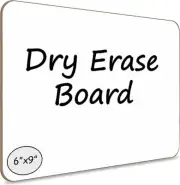 6x9 Inches Small White Board Dry Erase Mini Whiteboard for Students Office