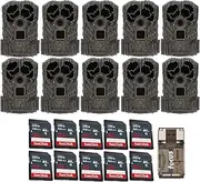 Stealth Cam Browtine 16MP, Durable, 60 Feet Infrared Detection Range, and Burst Mode Trail Camera Bundle with High Speed USB 2.0 Card Reader, and 32GB Ultra SDHC UHS-I Memory Card (10-Pack)