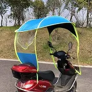 Motorbike Scooter Rain Cover,Motorcycle Electric Sun Shade Vehicle Umbrella Raincoat Poncho Cover Shelter,E