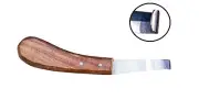 Farriers Tool Professional Equestrian-Hoof Knife - Premium Quality Wooden Handle