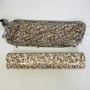 Calme Yoga Mat with Carrying Bag Leopard Print Boho Gym Travel NEW