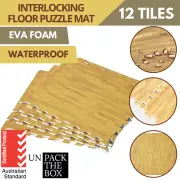 Puzzle Mat Interlocking EVA Rubber Floor Tiles Fitness Home Yoga Gym Exercise