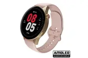 Ryze Wave Smart Watch With Mp3 Storage Pink + White