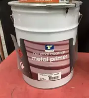 BRAND NEW TRADEPAINT 20 LITRE ONE-COAT METAL-PRIMER OIL WHITE COLOUR PAINT