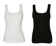 Women's combed cotton camisole vest wide shoulder NOTTINGHAM article SL3403 made