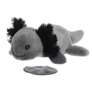 Aurora - Shoulderkins - 6.5" Ebon Black Axolotl Adorable Stuffed Animal