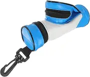 JOINPAYA Golf Ball Storage Pouch with Clip Lightweight PU Golf Accessories Bag Stylish and Compact Design for Men and Women Blue