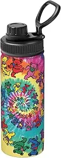Dancing Thanksgiving Bear Camping Hiking Hydration Flask,Stainless Steel Outdoor Water Bottle,Double Walled Insulated