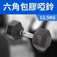 在飛比找PChome24h購物優惠-【ABSport】包膠高質感六角啞鈴12.5KG(單支)/整