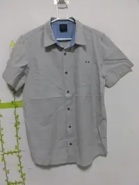 在飛比找Yahoo!奇摩拍賣優惠-衣市藍~OAKLEY 短袖襯衫 (S/P~淺灰~) (230