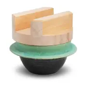Traditional Japanese Earthenware Rice Pot with Wooden Lid | Hagama Donabe for...