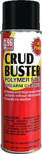 G96 Crud Buster Firearms Cleaner High Pressure Cleaning Solvent For Polymer Firearms - 13 Oz Aerosol Degreaser #g96-1202