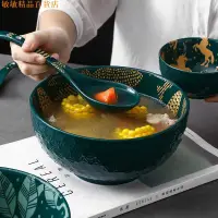 在飛比找蝦皮購物優惠-8寸日式浮雕陶瓷大號湯碗 餐廳家用擺碗防燙大圓碗拉麵碗飯碗大