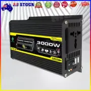 # 3000W Car Inverter Dual USB Power Converter 3000W (Black 12V to 110V)