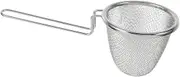 304 Stainless Steel Mesh Pasta Basket Cooking Metal Strainer Kitchen Noodle Colander Long Handle Easy Scooping