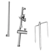 Ground Socket Fishing Rod Mount Panther Trout Lures Pole Holders Brackets
