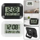 LED Digital Wall Clock Battery Operated Large Digital Clock w/ Temperature Date