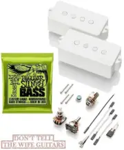 EMG GZR P HZ WHITE Geezer Butler Signature P Bass Passive Pickup -REGULAR SLINKY