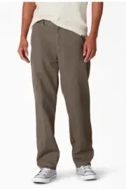 Dickies Skateboarding FLEX Men's Slim Fit Pants WPSK94TSM 26x32 Mushroom