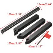 4Pcs DCMT0702 Of 12mm Lathe turning tool holder Boring Bar external Turning Tool