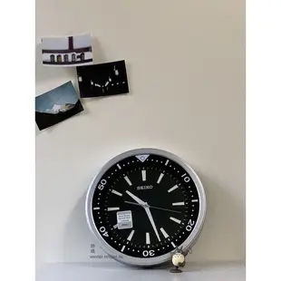 《SEIKO》日本精工 潛水錶造型掛鐘 數字刻度 靜音 夜光