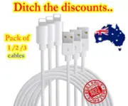 3X Fast USB Cable Charger Cord For Apple iPhone X XR 11 12 13 14 Pro Max iPad.