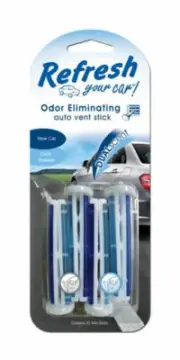 Refresh Your Car Odor Eliminating Auto Vent Stick, New Car / Cool Breeze Scent