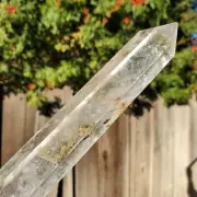 Clear Quartz Rutile Needles and Rainbow Crystal Wand Tower Point | 346 gram