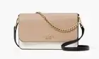 New Kate Spade Madison Small Flap Crossbody Leather Toasted Hazelnut Multi