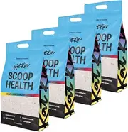 Scoop Health Litter 4 Bags (4 x 2.7kg/6.7L bag): Health-Monitoring Colour-Changing Cat Litter Made With Odour-Eliminating, Fast-Absorbing, Long-Lasting Silica Crystals