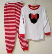 NWT Classic Whimsy Disney Minnie Mouse Pajamas Girl's Size 8
