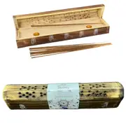 30cm Incense Box Holder Magical Dreams Brown/Natural Decor Wooden Coffin
