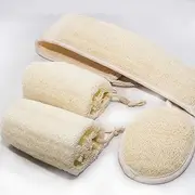 UCINNOVATE Natural Shower Loofah Eco-Friendly Egyptian Sponge, Large Exfoliating Shower Loofa Body Scrubbers Buff Away Dead Skin for Smoother, Loofah Back Scrubber Dry Brushing Body Brush Applicator