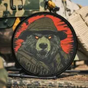 Tactical Angry Bear Patch Hook&Loop Morale Badge for Clothes, Backpack, Armband