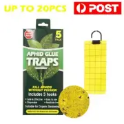 Yellow Sticky Trap Insect Killer Whitefly Thrip Fruit Fly Gnat Pest Catch Papers