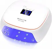 BOLASEN Rechargeable Cordless No UV Lamp for Gel Nails, 60 W No UV Lamp Nails without Skin Damage, Portable LED Nail Lamp with Ceramic Technology, Professional Nail Dryer for SalonHau, HALO 10 PRO