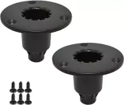 Black Speaker Amplifier Stand Durable Iron Adjustable for PA DJ Karaoke Speaker