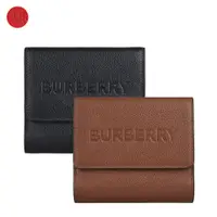 在飛比找蝦皮商城優惠-BURBERRY Luna烙印字母LOGO小牛皮6卡釦式零錢