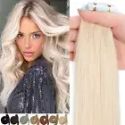 CLEARANCE Tape In Hair Extensions Full Skin Weft Remy Human Hair Highlight 150G+