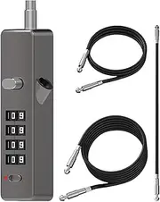 Cable Locks with Combination,Cable Bike Lock - Weatherproof Uncuttable High-Security Chain Combination for Travel Storage Commuting Outdoor Gate Motorcycle Campus