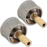 Kisangel 2 Pack Pet Nail Grinding Wheel Heads Dog Cat Grooming Tools Fence Blocker Nail Drill Bits for Dogs