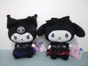 Sanrio FuRyu Kawaii Black Gothic Kuromi & My Melody 30cm Plush (Japan Exclusive)
