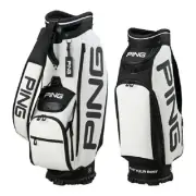 PING Golf TOUR LITE 9.5 x 47 inch White Black CB-P223 Men's Cart Caddy Bag