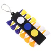 Plastic Multifunctional 12 Tees Pencil Set Markers Divot Tool Keychain