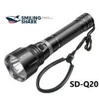 在飛比找蝦皮購物優惠-微笑鯊魚 SDQ20 潛水手電筒 Led M90 強光 IP